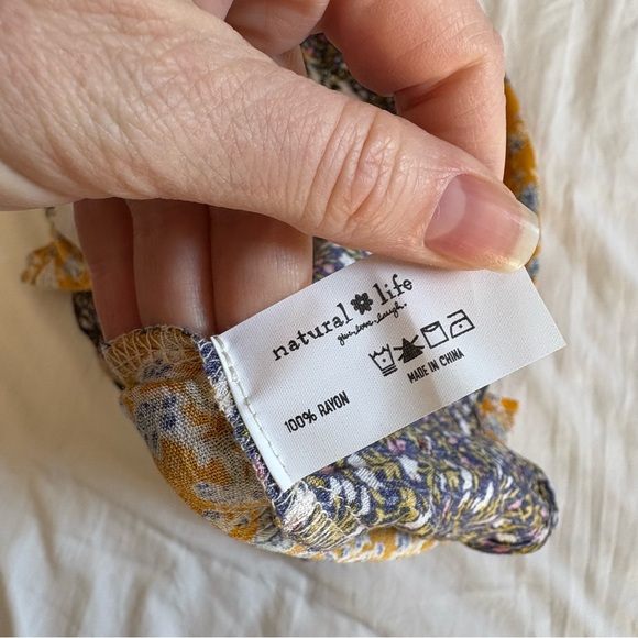 New NATURAL LIFE Valentina patchwork 
Mixed Floral Maxi Skirt boho Size Small - Picture 4 of 11